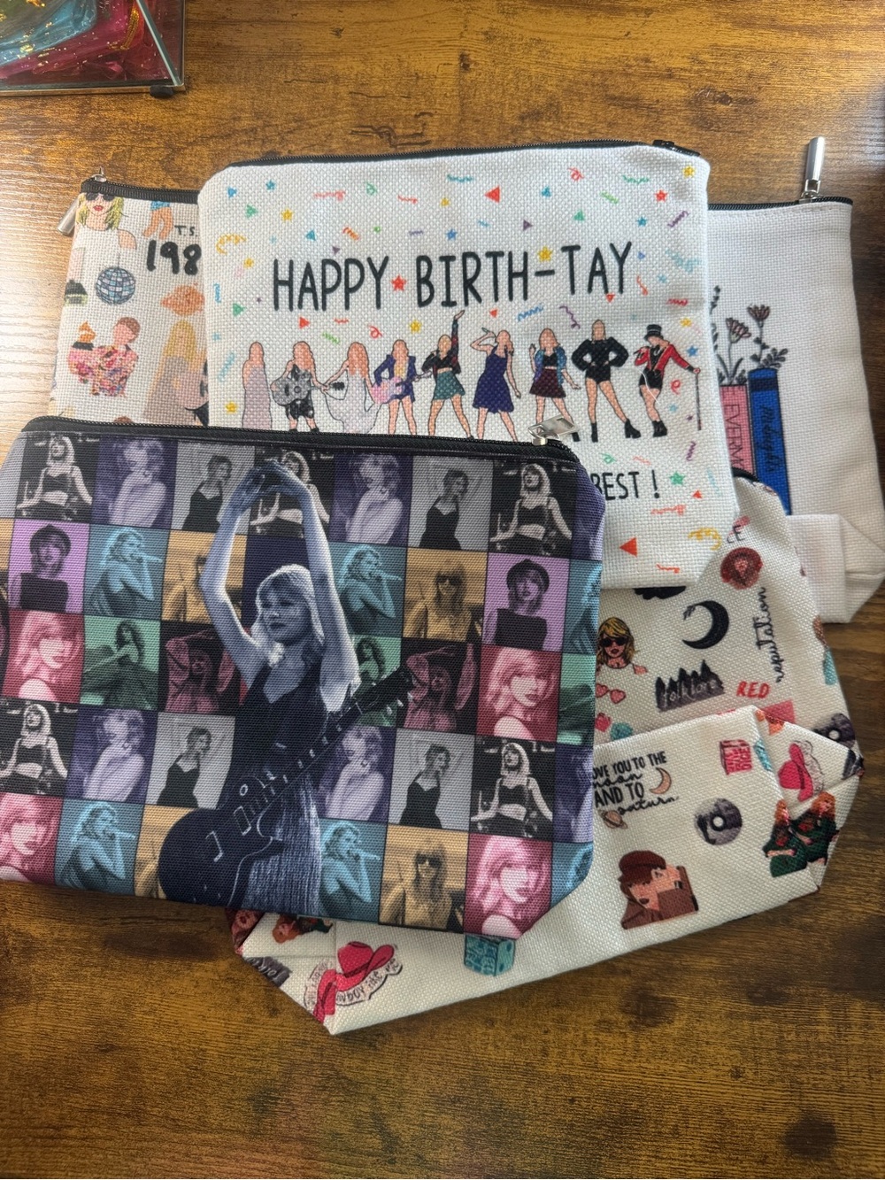 Taylor Swift make up bag/ pencil bags (5-bags)